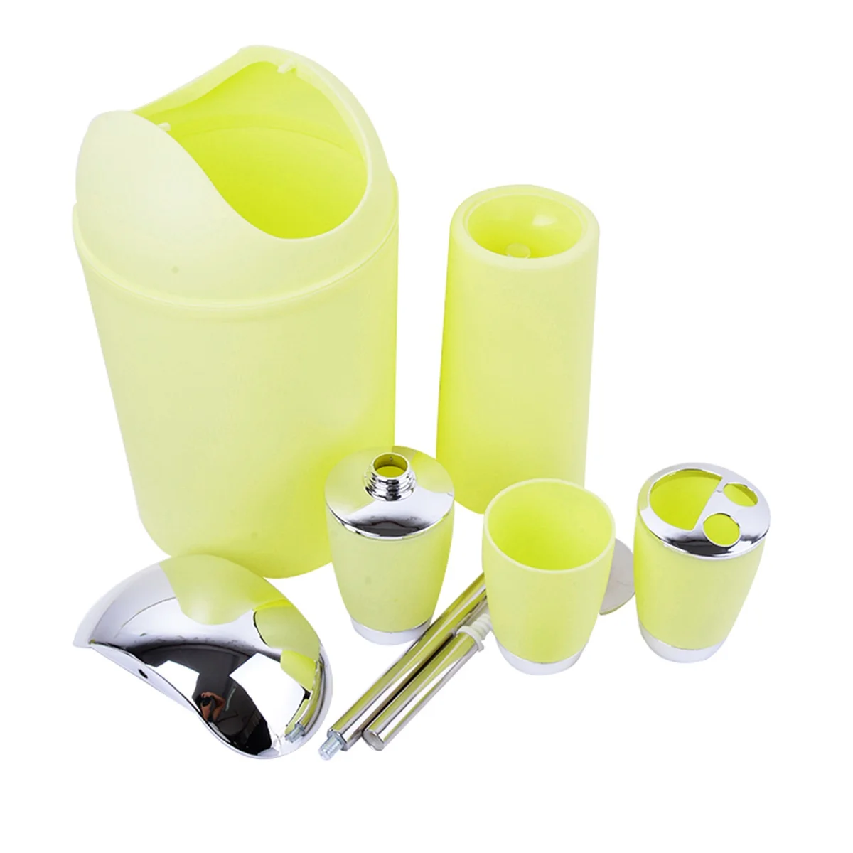 6 шт. Аксессуаров для ванной комнаты Набор стиральная инструменты Бутылка Чашка