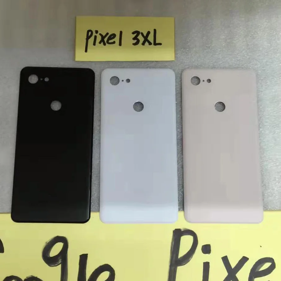 Оригинальное заднее стекло для Google Pixel 3XL Черная задняя панель Замена для Google Pixel 3xl розовая задняя крышка Стекло