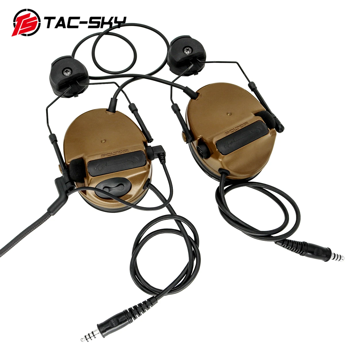 TAC SKY COMTAC тактическая подставка гарнитура comtac iii Двойная силиконовая для ушей шлем