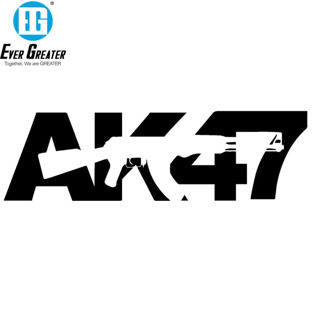 Best Selling Car Sticker AK 47 Gun Car Styling #B1416 - AliExpress