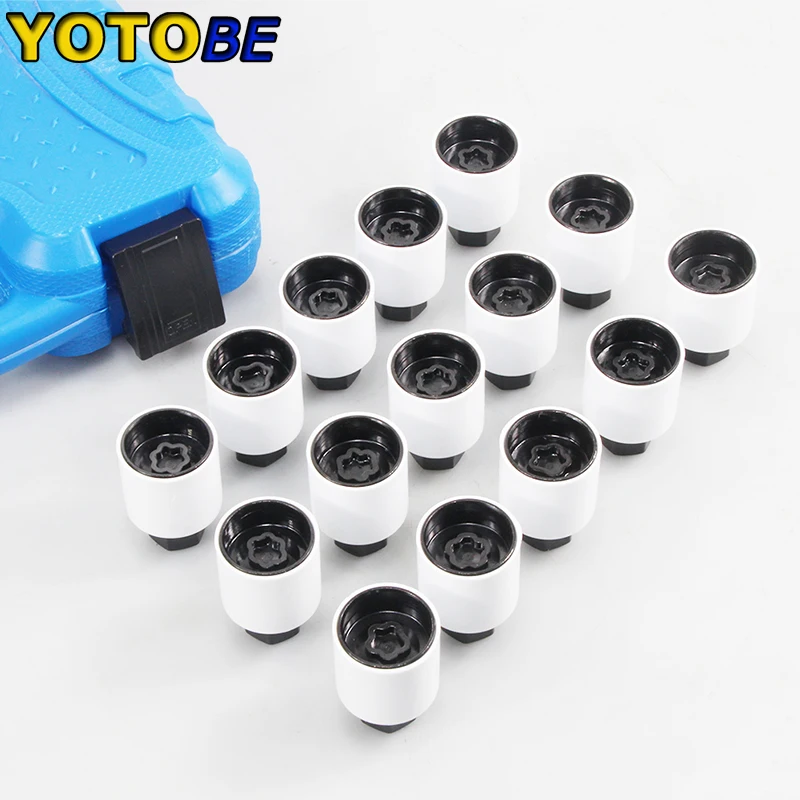 ABSOPRO Wheel Lock Nut Key & Socket Protector Kit For BMW - 17mm Anti-Theft Removal Tool
