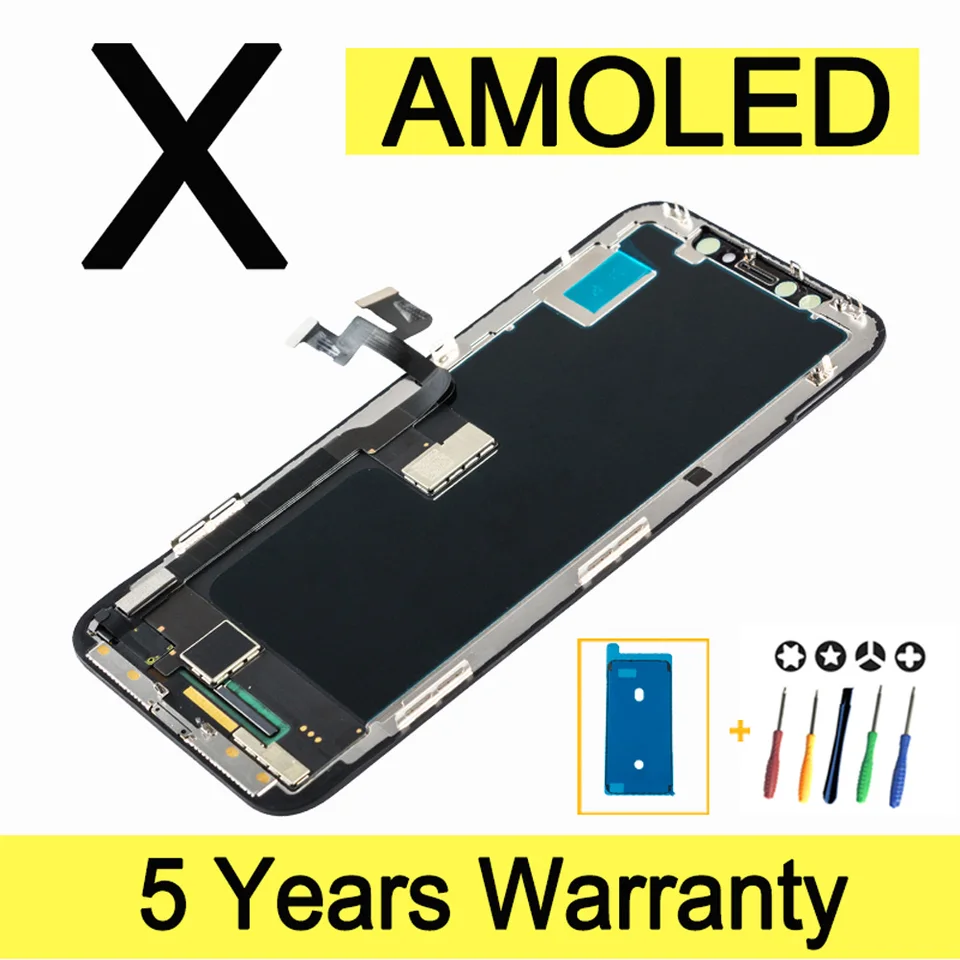 iPhoneX ディスプレイ AMOLED Quality Display For iPhone X Lcd Touch Screen Replacement