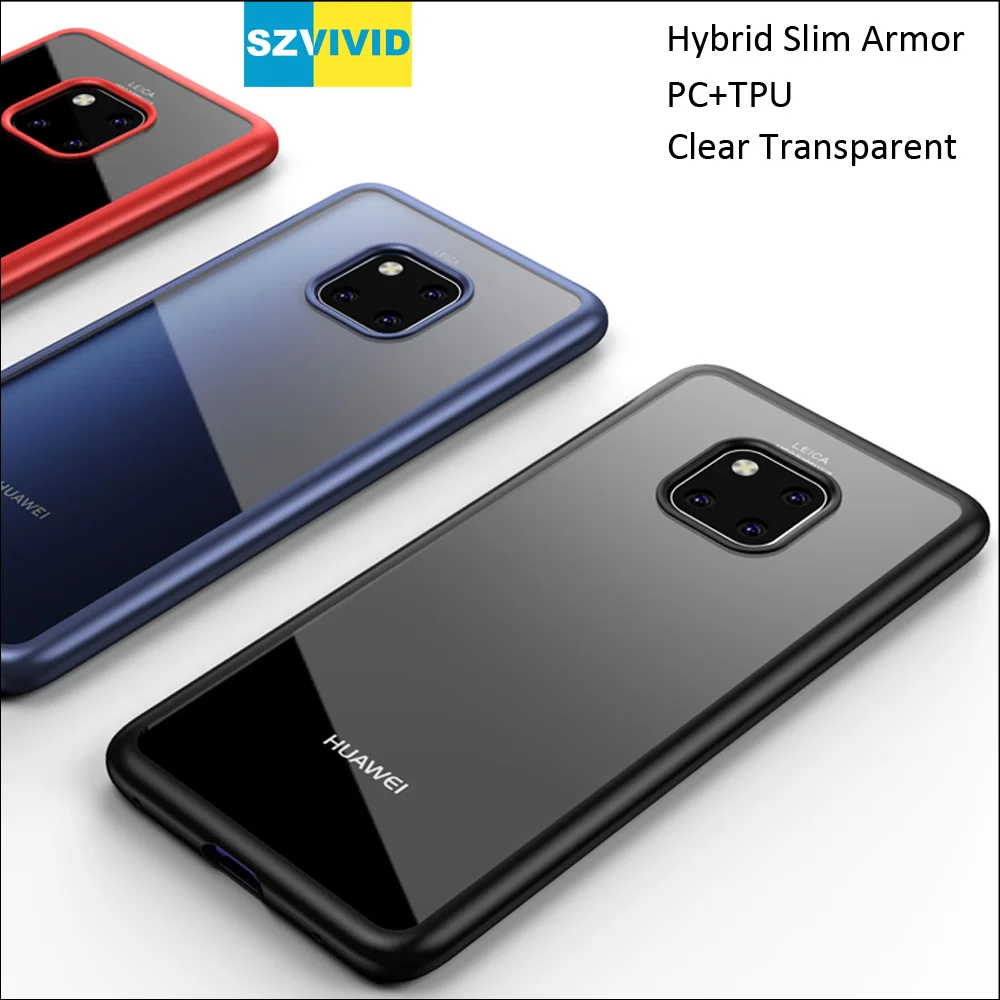 Прозрачный ПК + ТПУ чехол для huawei mate 30 20 Pro комбинированный тонкий защитный |