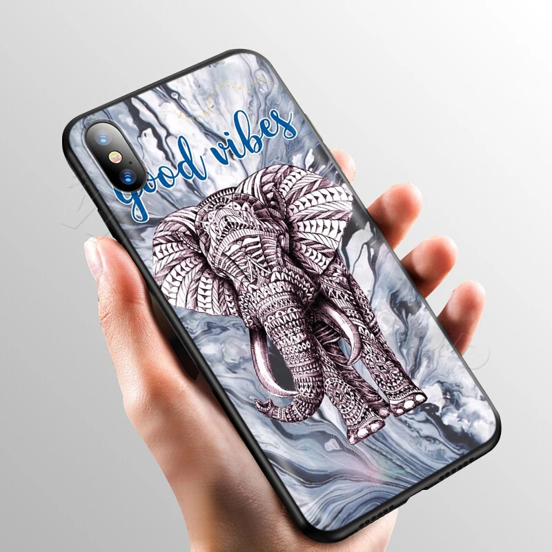 Чехол Webbedepp с индийским Тотем слона для Apple iPhone 11 Pro XS Max XR X 8 7 6 6S Plus 5 5S SE