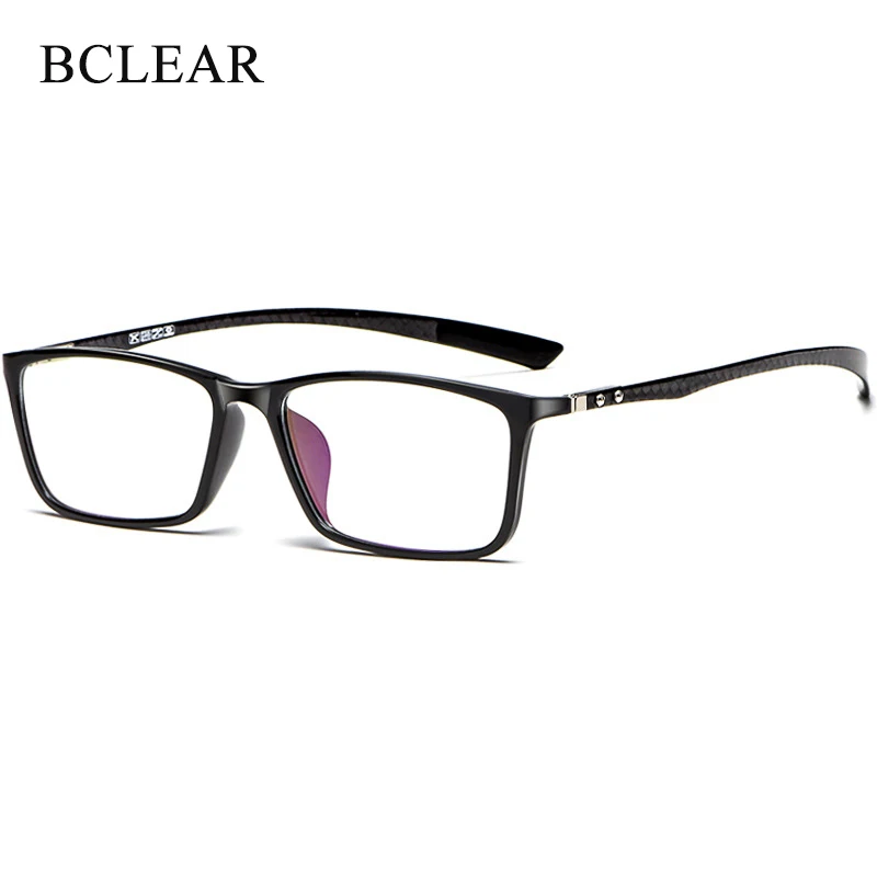 BCLEAR Ultralight Carbon Fiber Optical Glasses Frame Business Myopia Hyperopia Eyeglasses Frames Spectacles Men Women Fashion