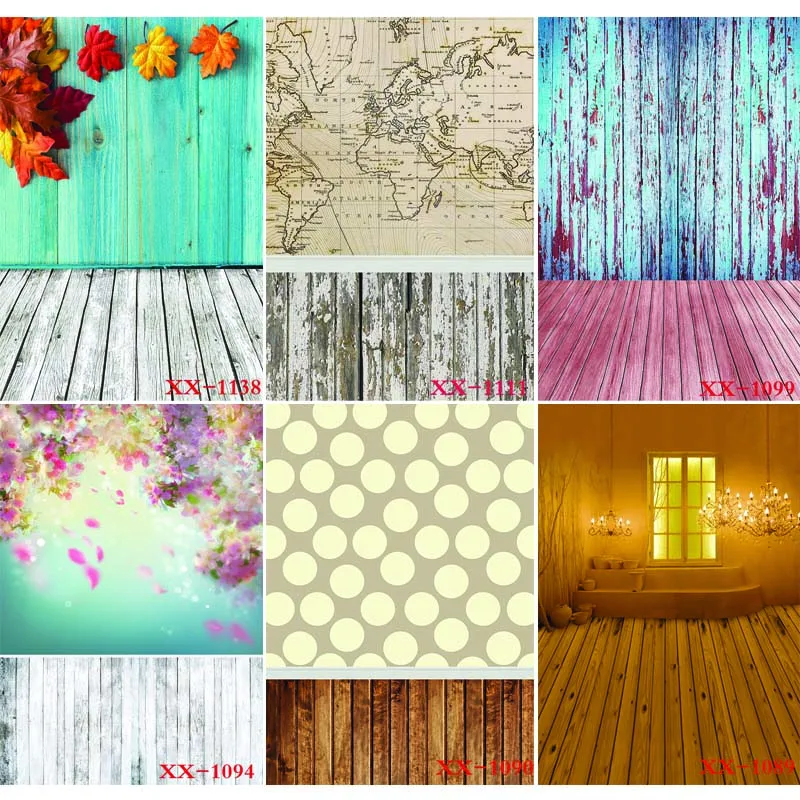 

Vinyl Custom Photography Backdrops Prop Wood planks and floor Theme Photography Background #21170