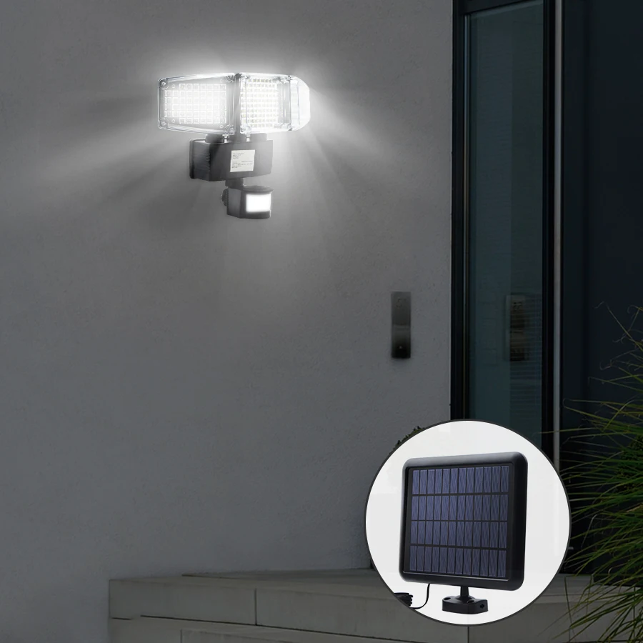 

188 LED Solar Light Motion Sensor Flood Light Outdoor Garden Camping Lamp Waterproof Solar Emergency Lamp Night Security Light