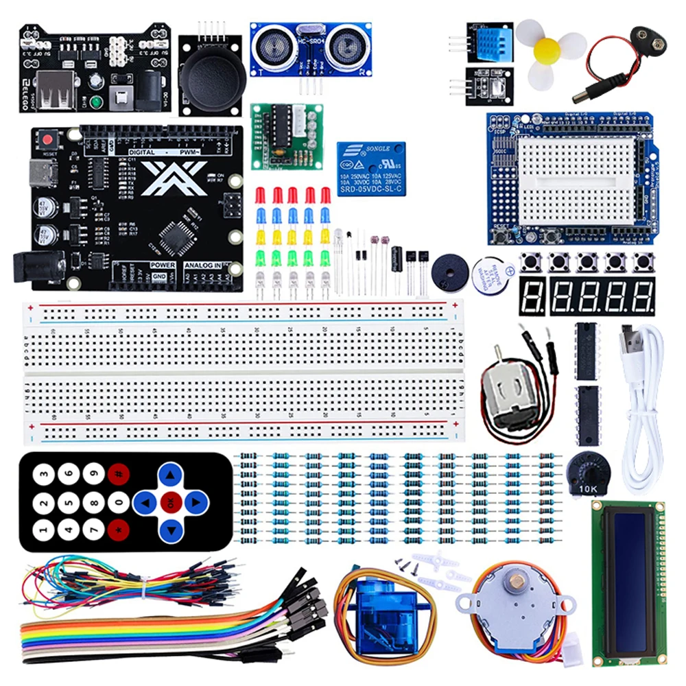 Zhiyitech ATMEGA 328P Chip BOARD Starter Kits for Arduino Kids Kit Upgrade Development Board DIY Electronic | Электронные
