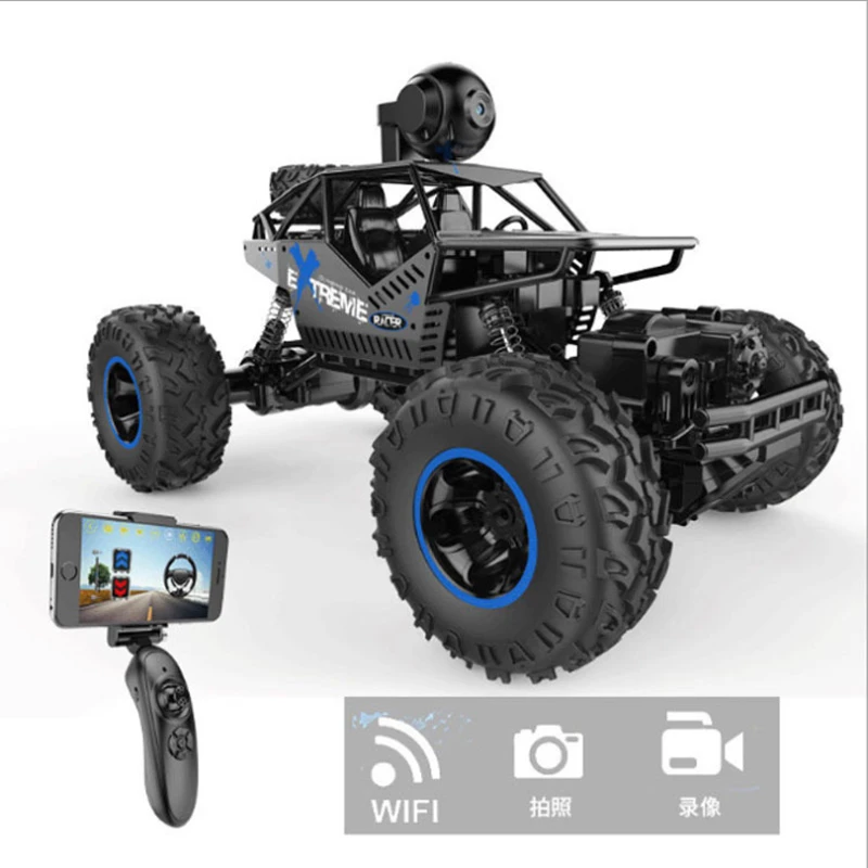 HD WIFI Camera RC Alloy Die Cast Car APP Control Mode Bigfoot Monster Climbing Off Road Remote Control Vehicle Boy Girl Gift cheap rc cars