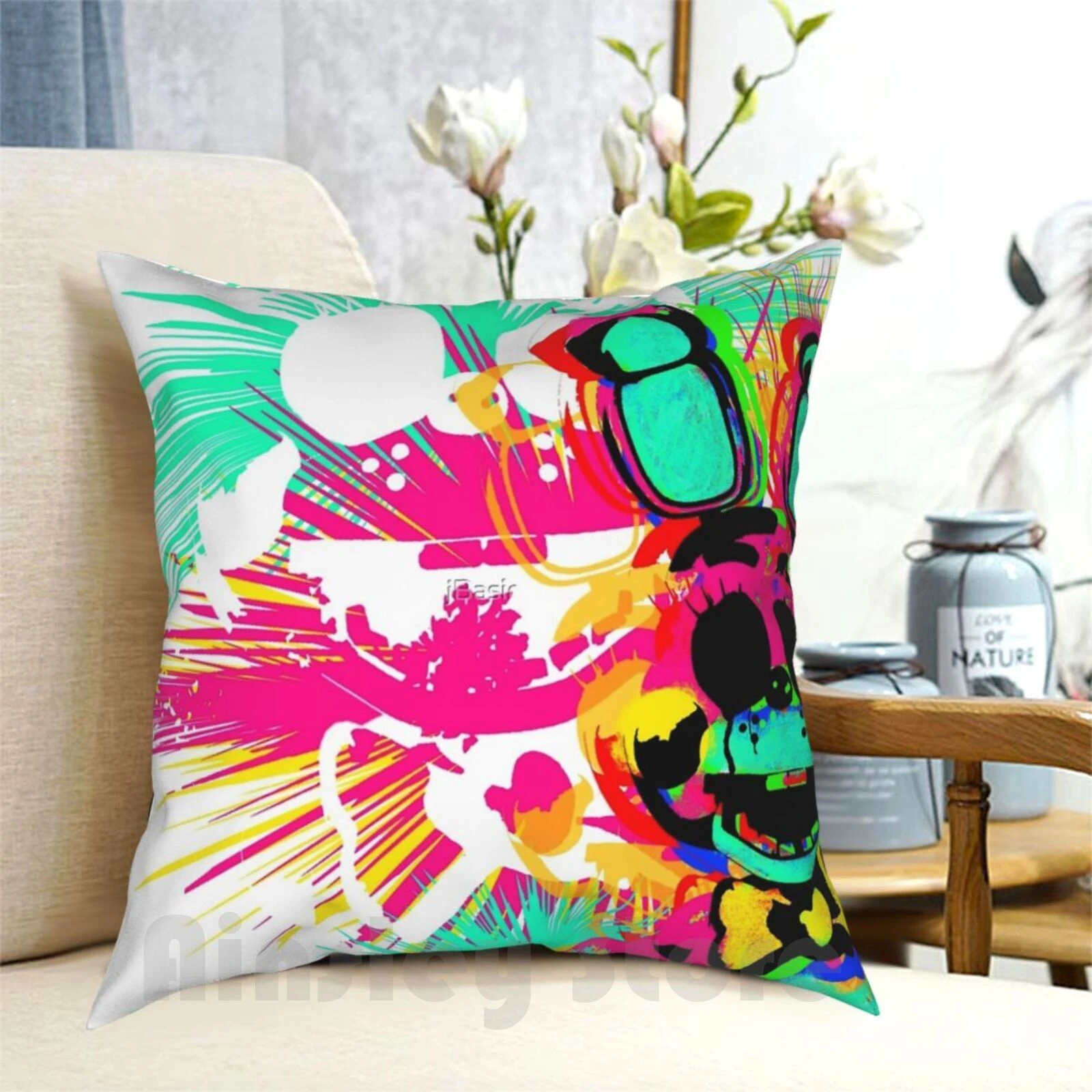 Bonnie Pillow Case Printed Home Soft DIY Pillow cover Five Nights At Fnaf  Fnaf 2 Bonnie Toy Bonnie Video Games Graffiti Pop|Pillow Case| - AliExpress