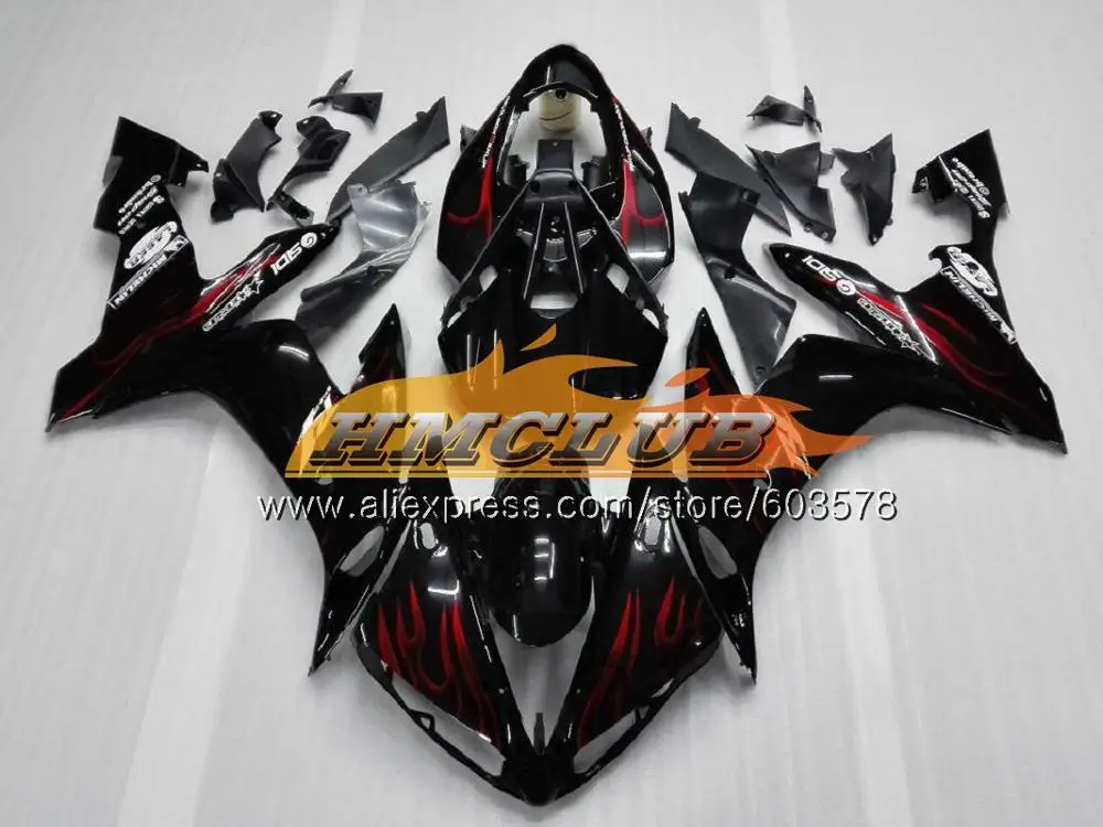Средства ухода за кожей для YAMAHA YZF R 1 YZF 1000 YZF-R1 2004 2005 2006 55CL. 2 зеленый пламя YZF1000 YZF R1 YZF-1000 YZFR1 04 05 06 ABS обтекатель - Цвет: No. 5