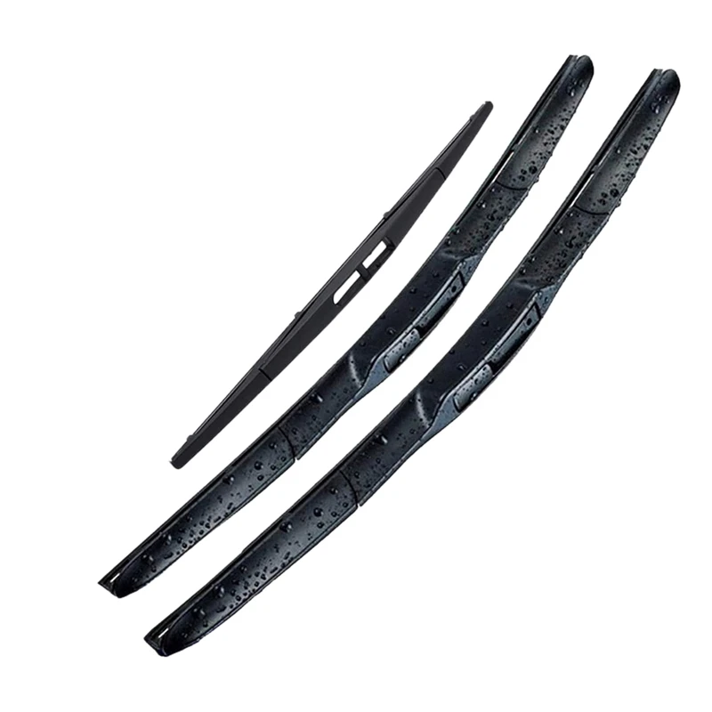 Car Front and Rear Wiper Blade Kit Windshield Wiper Strip for Mitsubishi ASX Outlander Sport RVR