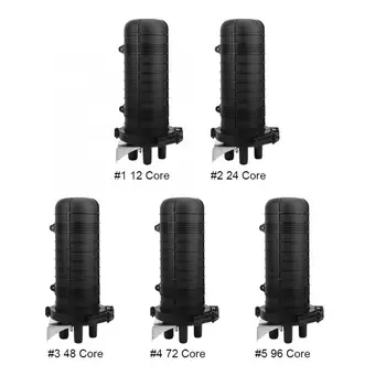 

Vertical Type Fiber Optic Splice Enclosure IP68 Waterproof Fiber Splice Box 12/24/48/72/96 Core