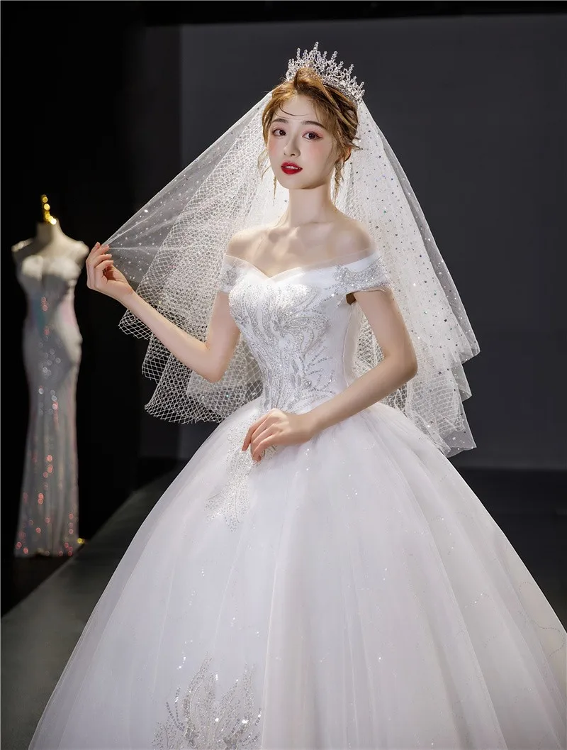 vintage wedding dresses wholesale Girls Sexy V Neck Off the Shoulder Simple Wedding Dress New Bridal Gown Vestido De Noiva Custom Plus Size Real Photo grace kelly wedding dress