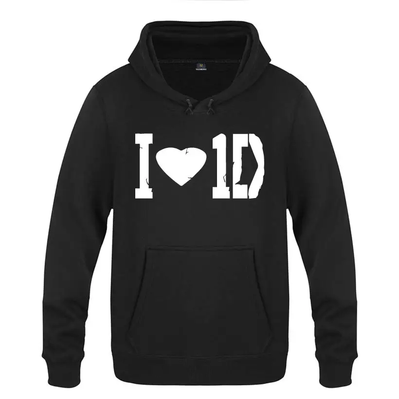 I Love 1D-One Direction Rock толстовки для любителей музыки мужские с капюшоном флисовый пуловер толстовки - Цвет: HEY BAT