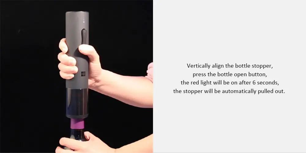 Xiaomi Huohou Automatic Red Wine BottleWine Stopper Electric Corkscrew Foil Cutter Cork Out Tool for Xiaomi Smart Home Kits H15 (17)