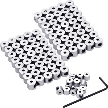 

100 Pieces 6 x 5 mm Pin Keepers Pin Locks Pin Backs Locking Clasp with Wrench