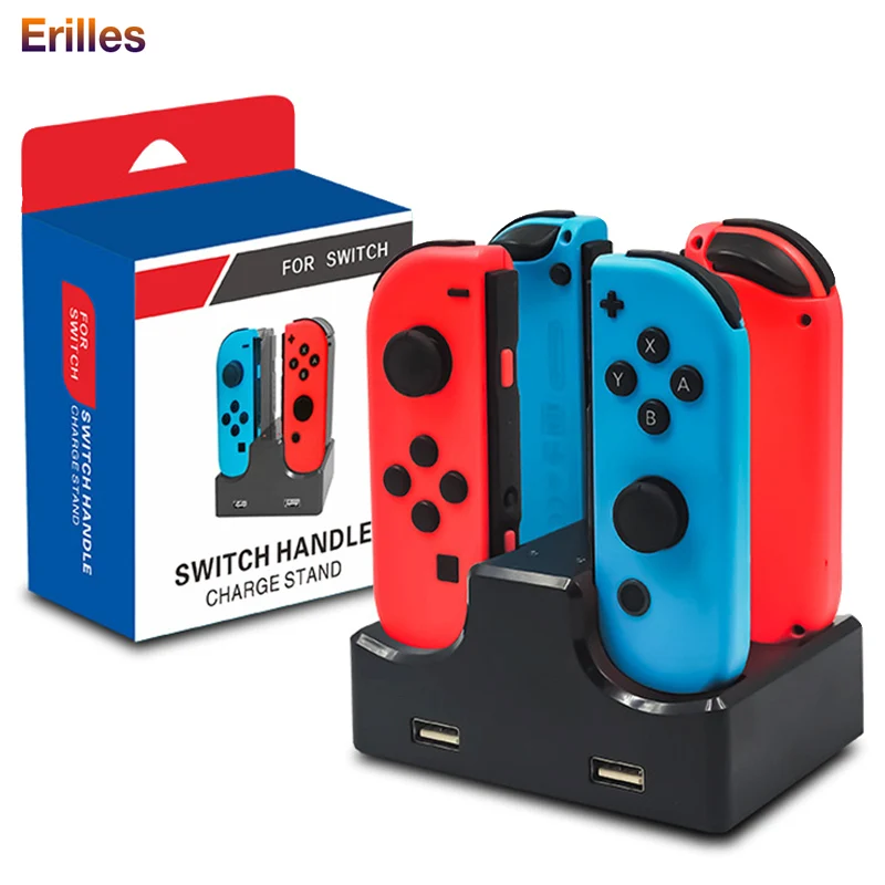 

4 in1 Gamepad Charging Dock for Nintend Switch Joy con USB Stand Charger Station for PS4 PS3 Controller Charger Accessories