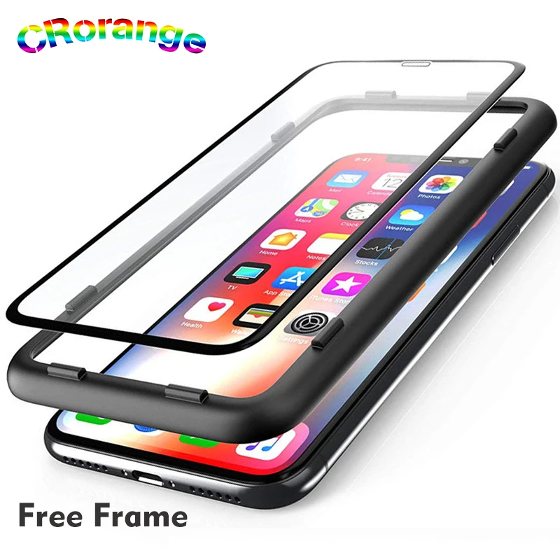 Лидер продаж 2020 Защита экрана для iphone 11 pro max с бесплатной рамкой закаленное