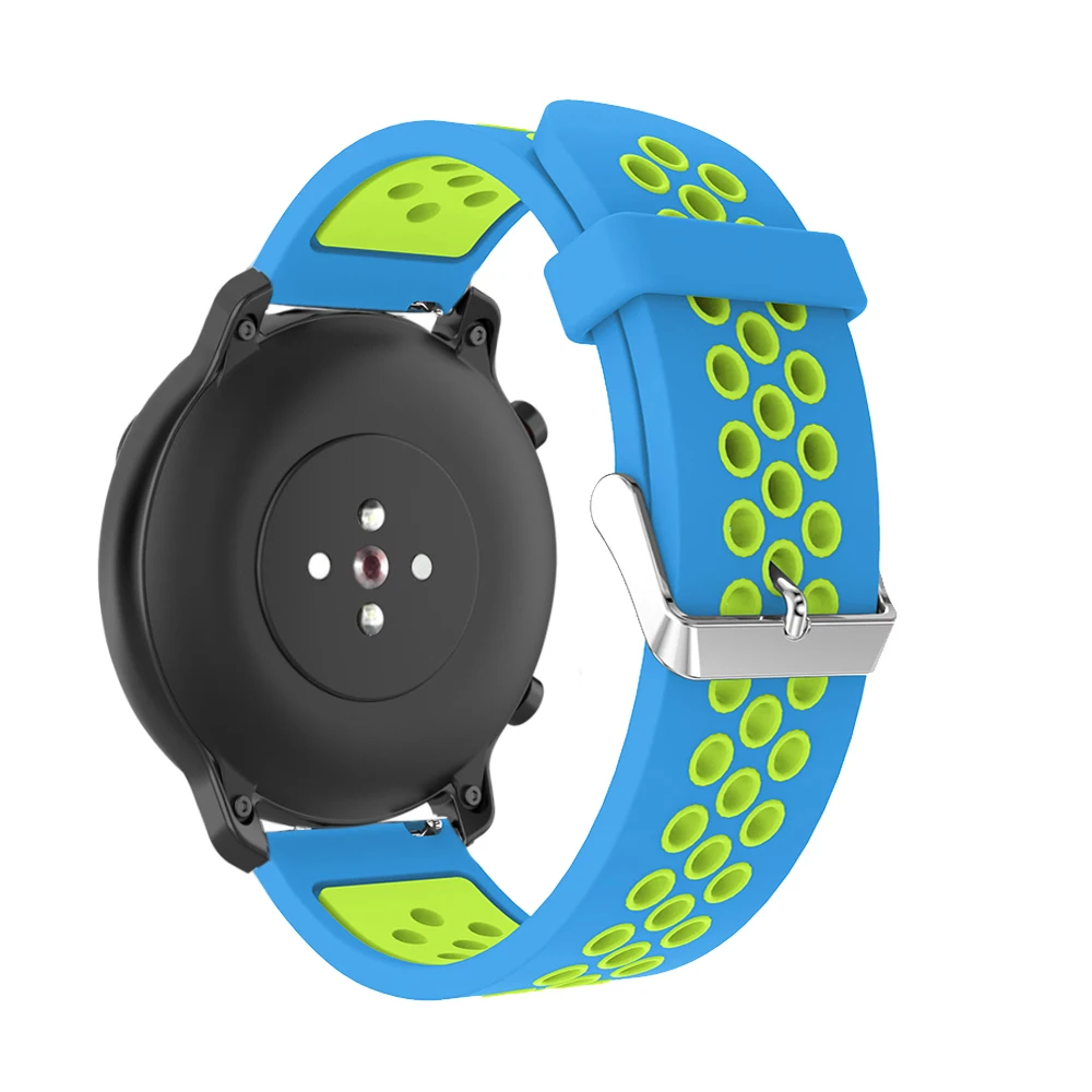 Спортивный силиконовый ремешок для Huami Amazfit GTR 42 мм браслет на запястье ремешки для xiaomi Amazfit GTS Bip BIT Молодежный пояс ремешок для часов