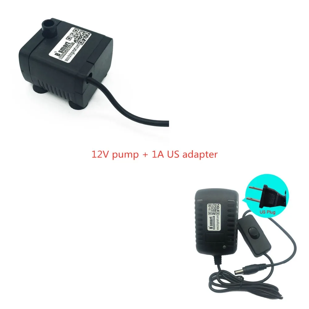 12v pump + 1A US adapter