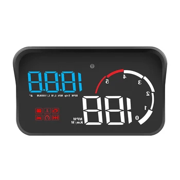 

On-board Computer Smart Projector Universal Digital Alarm System Car Speedometer Fuel Consumption Head Up Display Windshield