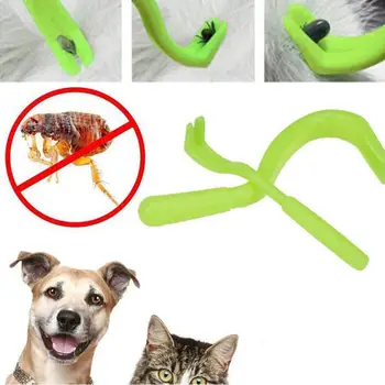 

2pcs Tick Twister Hook Tool Tick Remover Dog Accessories With 2 Sizes Human Manual Debulking Flea Tool Dogs Pet Product Cachorro