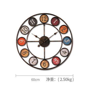 

Vintage Wall Clock Modern Design Silent Creative Wall Clock Living Room Retro Vintage Reloj Pared Grande Home Decoration