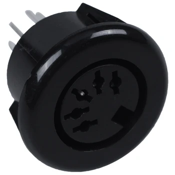 

Female 5 Pin DIN Plug Panel Mounted Keyboard Cable Connector Adapter