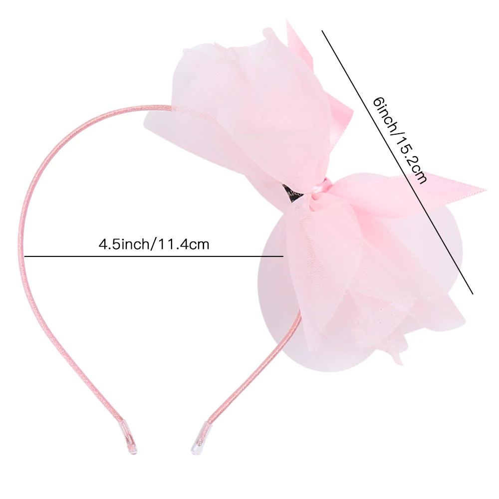 1 шт., органза, Кружевная повязка на голову для девочек, принцесса, детская Праздничная повязка на голову, обруч для волос ручной работы, аксессуары для волос для дня рождения