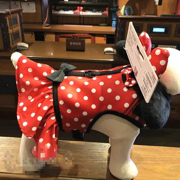 

Original Shanghai Disney Mickey Mouse Minnie Cartoon Cute Pet Dog Costume Dog Chest Straps Pet Supplies X5649