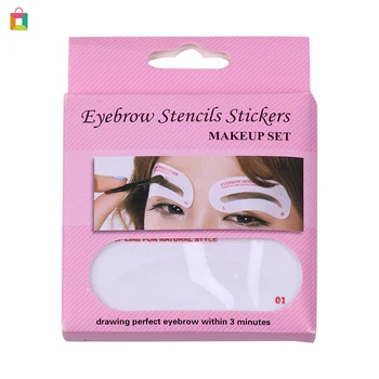 

BeautyBigBang 24 Sheet/Set Non-Woven Eyebrow Stickers Disposable Eyebrow Makeup Auxiliary Tools