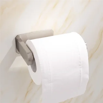 

Stainless Steel Paper Towel Holder Toilet Paper Holder Square Free Punch Roll Paper Holder Toilet Paper Holder