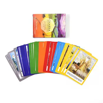 

English Chakra Tarot Cards Deck Games Board Game Card For Party Time Games Playing Cards Entertainment Drop Shipping