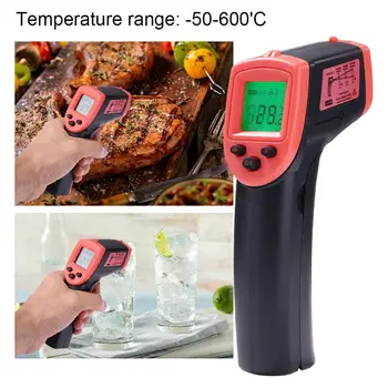 

H600 Digital LCD Display Handheld Non Contact IR Infrared Thermometer Pyrometer
