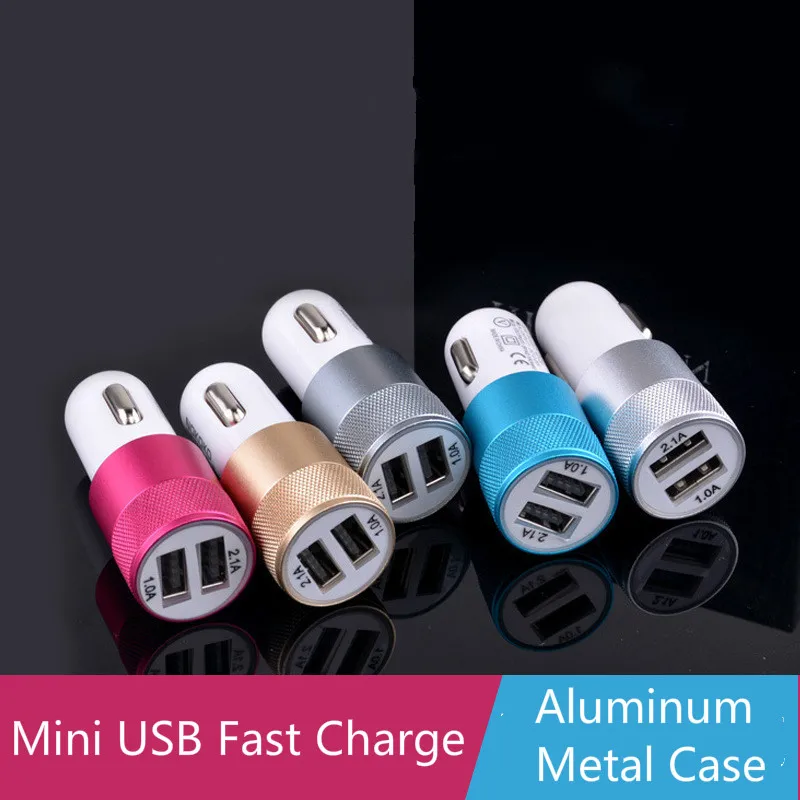 

Fast Dual Usb Car Charger Car Cigarette Lighter Socket Universal USB Adapter Auto Car-Charger For iphone6 7 Sumsung Xiaomi