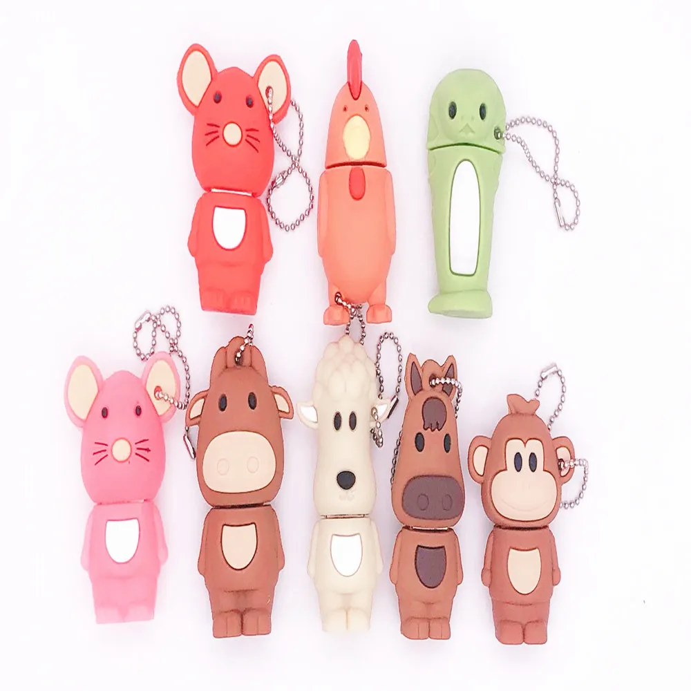 

Usb Flash Drive animal Cartoon High Speed Usb 2.0 Pen Drive 4G 8G 16G Pendrive 32GB 64GB 128GB 256GB Flash Disk Thumbdrives Gift