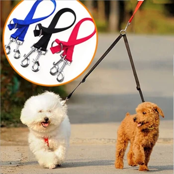 

Nylon Double Dog Leash For Two Small Puppy Cat Coupler Dual Leash For Dogs Running Walking Pet Dog Leashes For Small Dog Cat Pet