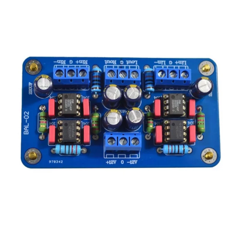 

NEW SSM2141 Balanced XLR Signal To Unbalanced RCA Single-ended Power Amplifier 5532 OP AMP For Audio Sound Amplifiers