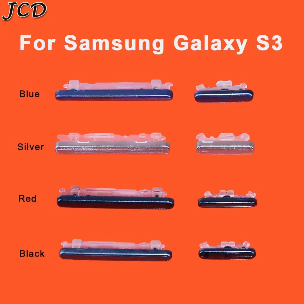 JCD 1 комплект новая Замена для samsung Galaxy S3 i9300 i9305 i535 i747 L710 T999 Кнопка питания+ клавиша громкости Боковая клавиша