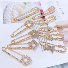 Инс Кристалл Брошь Женская Анти-экспозиция Пряжка одежда кардиган Маленькая булавка Южная Корея универсальная корсажная одежда аксессуары