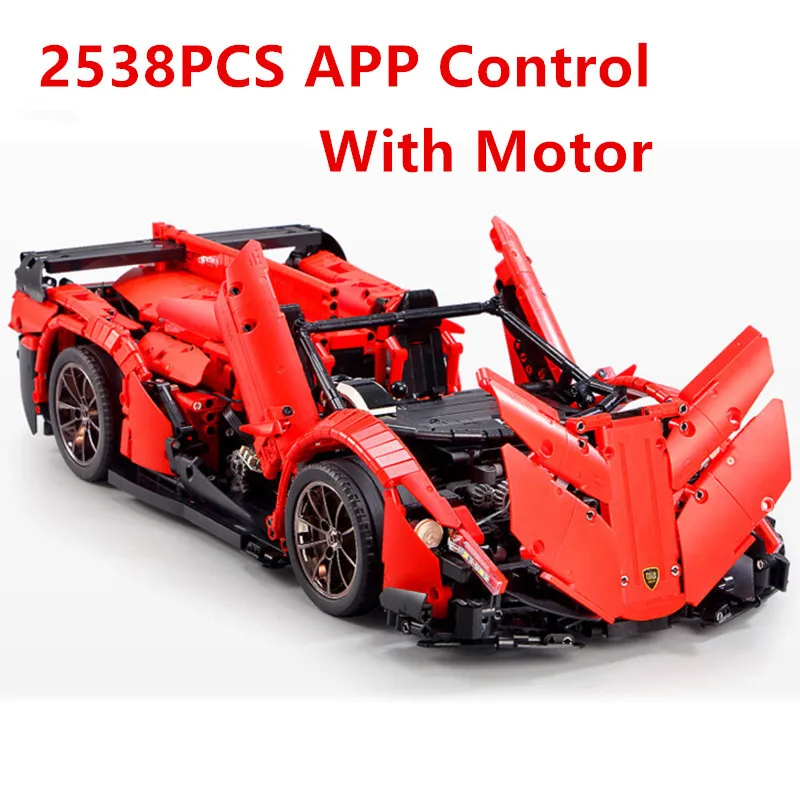 LE-J901 13070 Technic Car Series совместимый MOC 2425 G63AMG 6X6 LAND CRUISER набор модели строительных блоков Кирпичи Машинки Игрушки - Цвет: 13079 (With Motor)