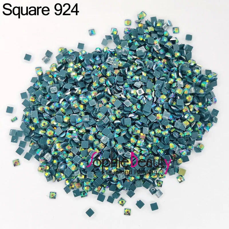 New AB Stone 2.5mm Colorful Square Drills Diamond Painting Embroidery Rhinestone Mosaic