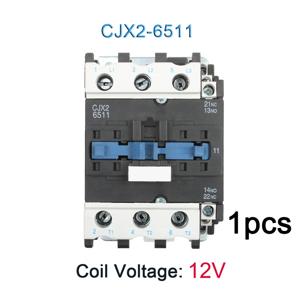 6511-12V LC1-D AC Контактор стартера мотора реле CJX2-4011 CJX2-5011 CJX2-6511 CJX2-8011 Применение с Поплавковый выключатель 3P+ 1 НЗ 24V 12V 220V - Цвет: 6511-12V