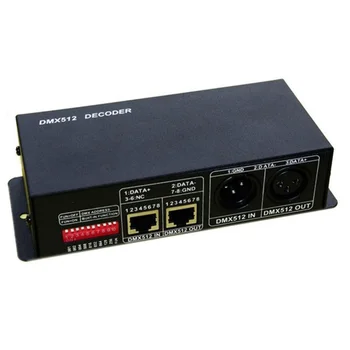 

Constant Current 350MA High-Power 3 Channel DMX512 RGB Controller 3CH DMX512 Decoder for RGB LED Strip LED Lamp