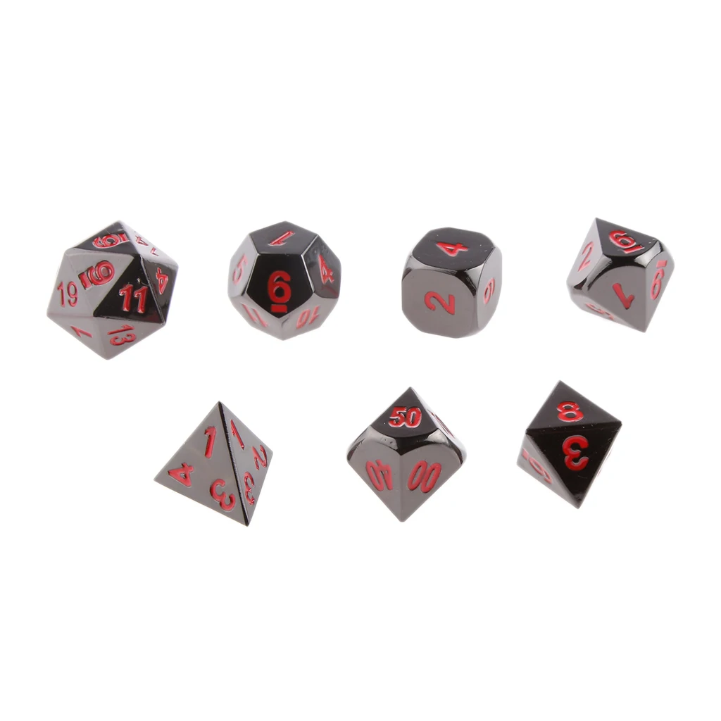 2x 7x TRPG Игры игры Подземелья и Драконы D4-D20 многосторонние кубики игры#6