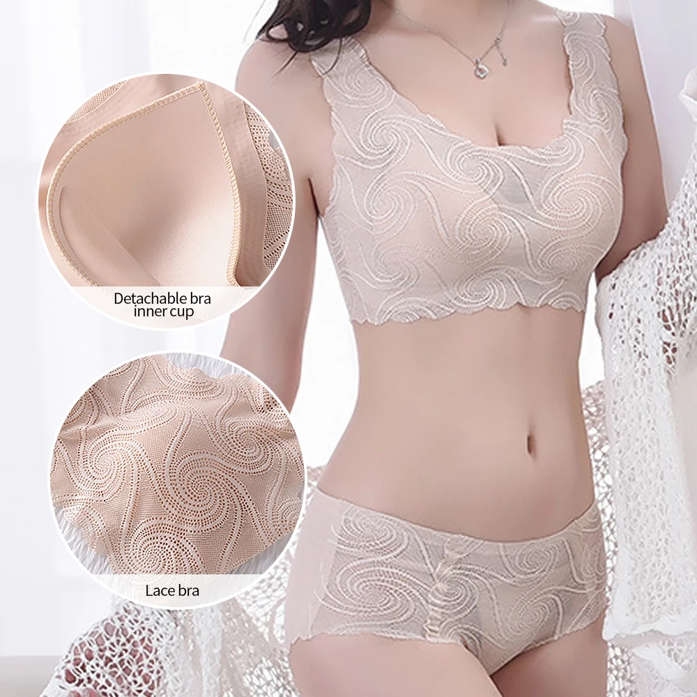 Атласные кружевные бюстгальтеры комплекты женского сексуального однотонного