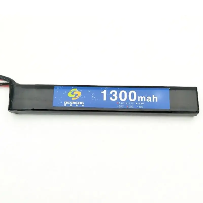 Батарея для реплики AEG 7,4 V 1300 MAH LI-PO Тип перезаряжаемая палка 18568 страйкбол