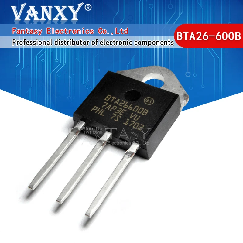 5 шт. BTA26-600B TO-3P BTA26600B TO3P BTA26-600 Новый и оригинальный IC | Электронные компоненты