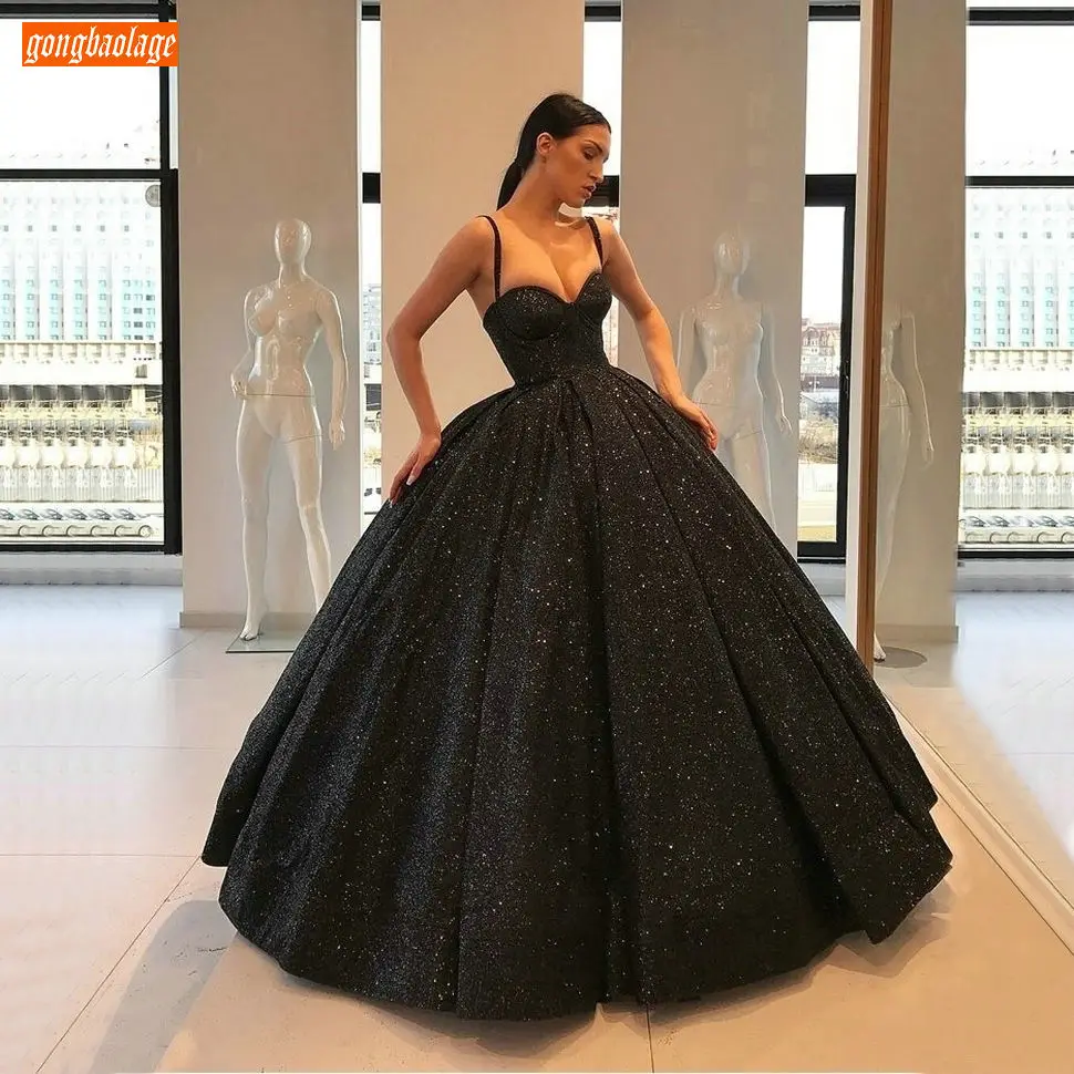 spaghetti strap ball dress